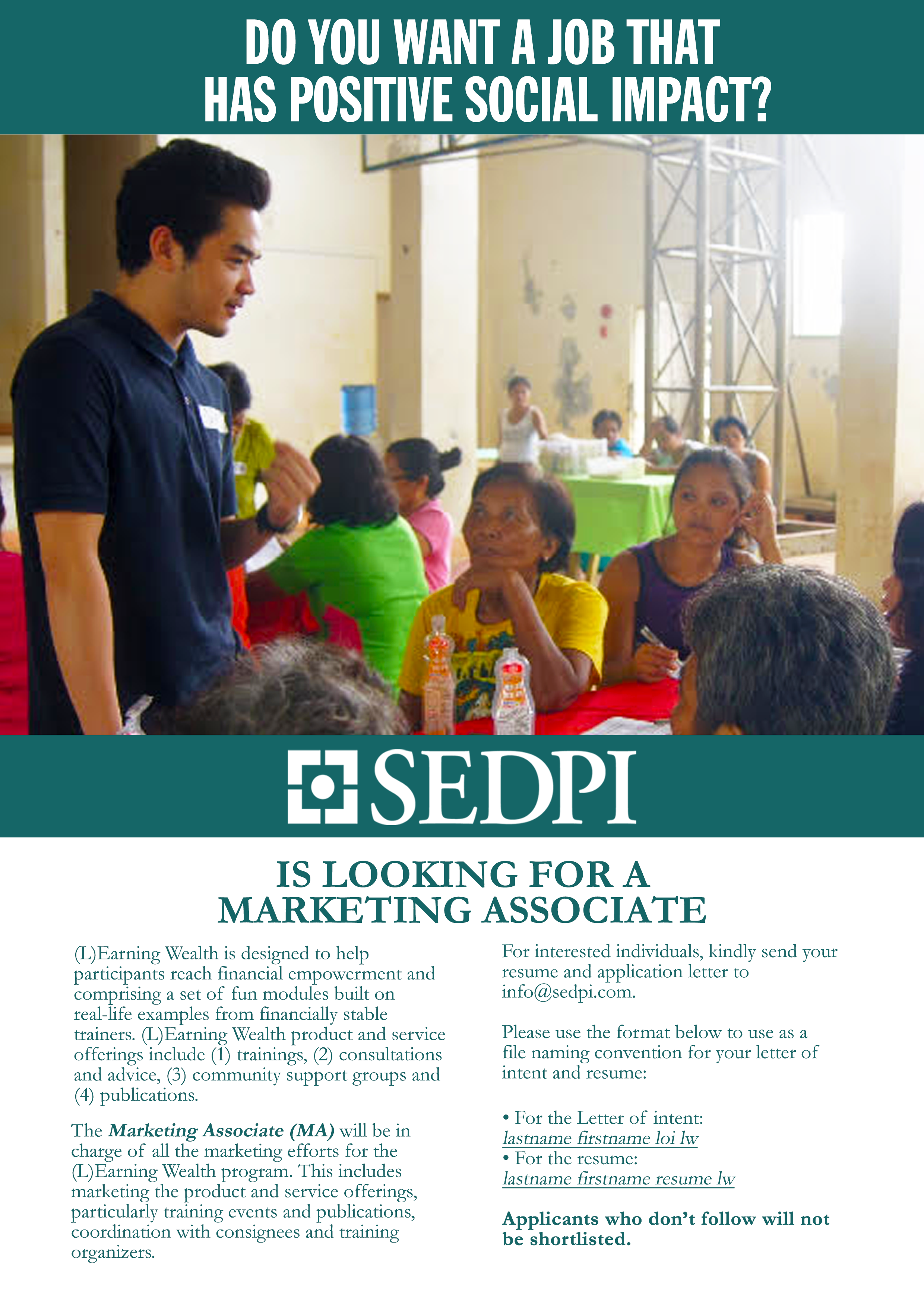 Job Opening | Marketing Associate