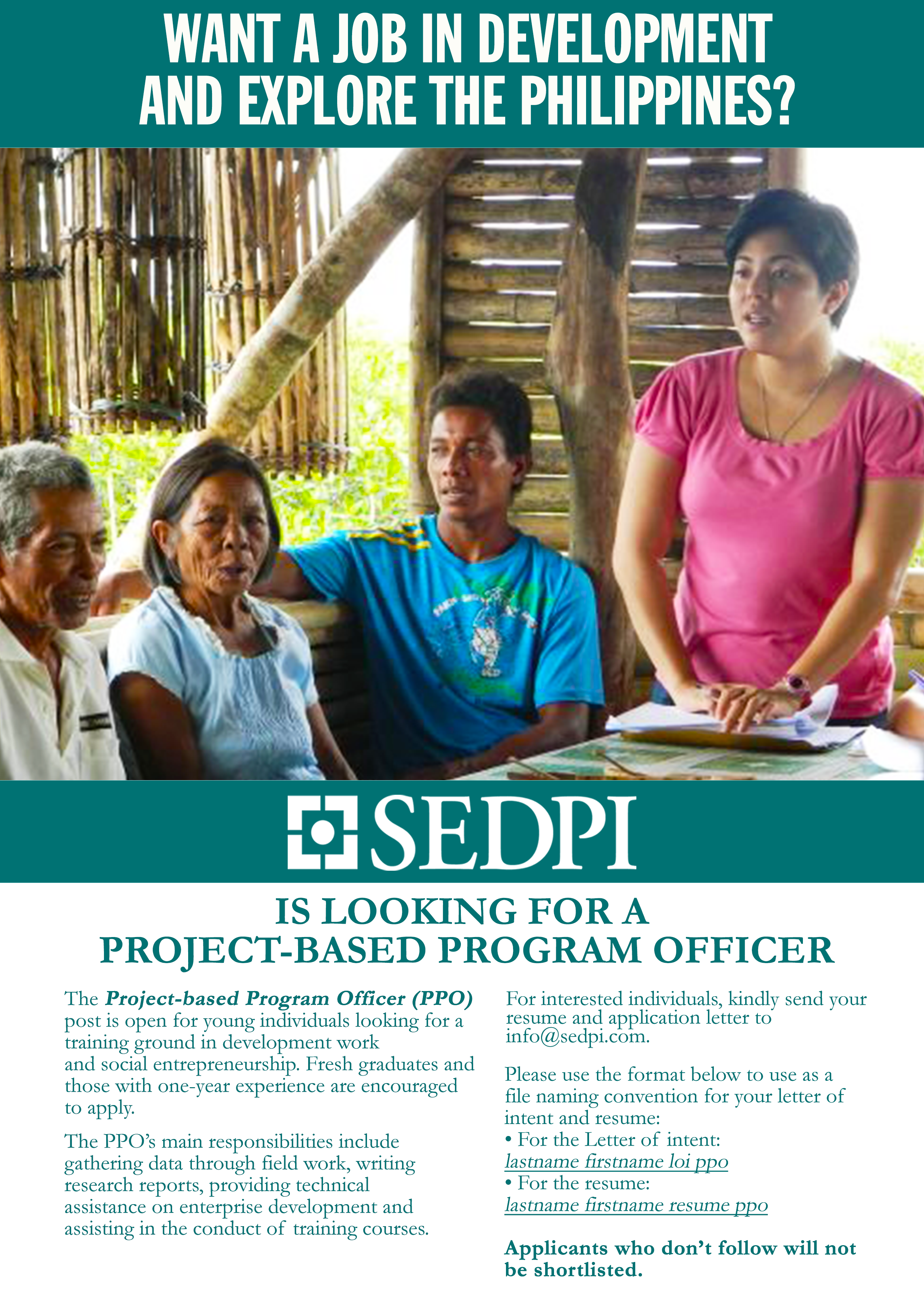 Job Opening | Project-Based Program Officer