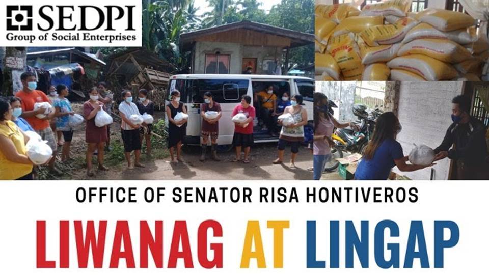 SEDPI at Opisina ni Senator Risa Hontiveros Nag-abot ng Tulong sa mga Nasalanta ng Bagyong Vicky