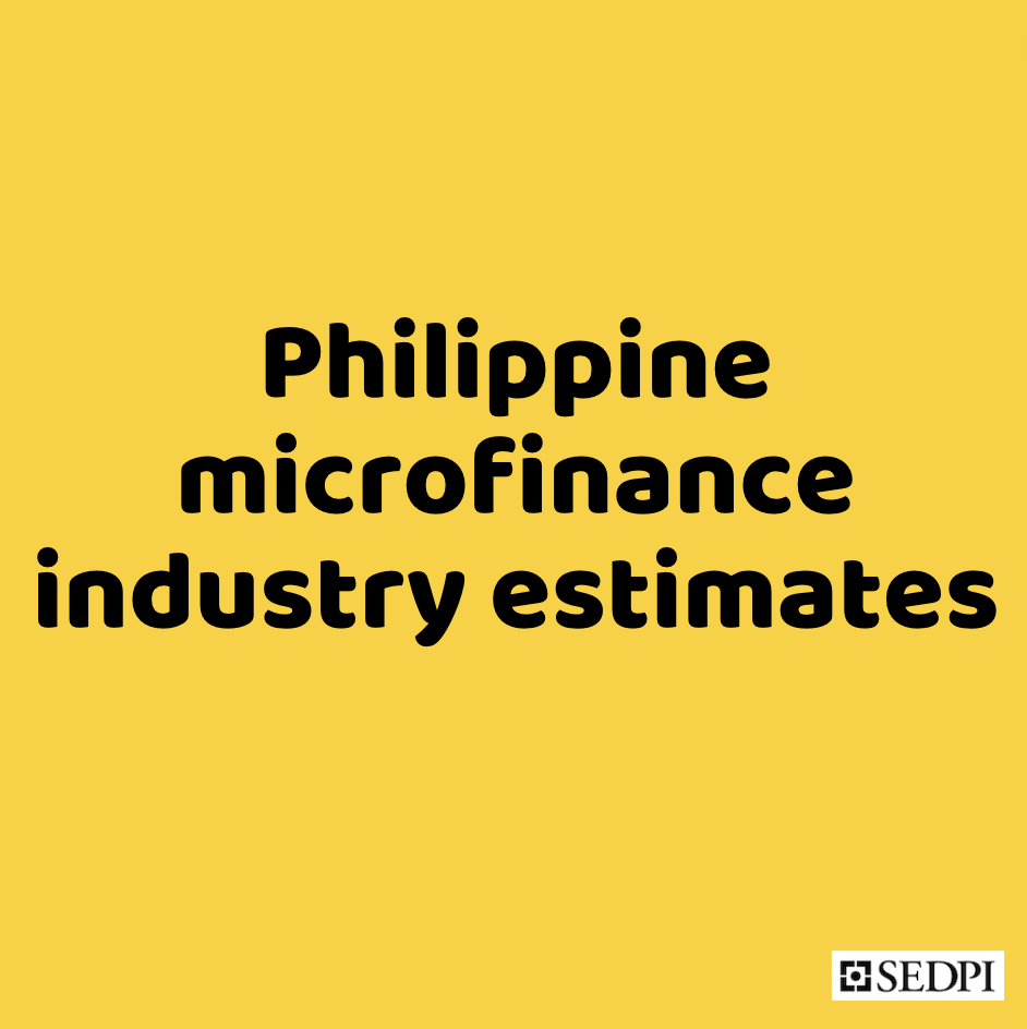 Philippine microfinance industry estimates