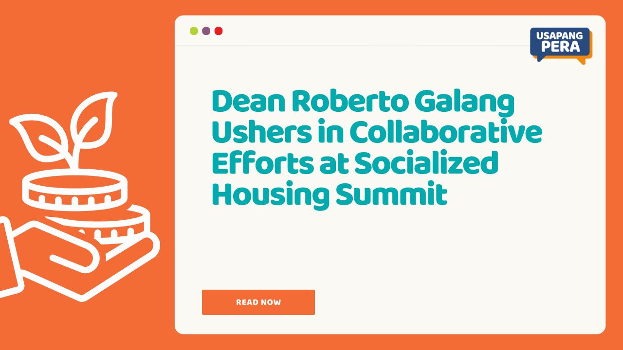 Dean Roberto Galang Ushers in Collaborative Efforts at Socialized Housing Summit